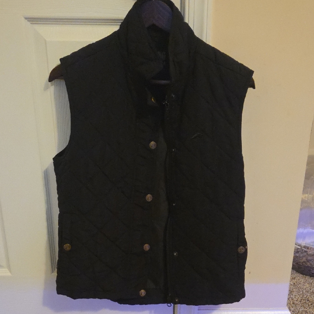 Elegant Black Quilted Vest for Women